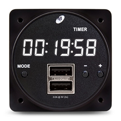 CHRONOS Digital Clock / High Power USB Charger